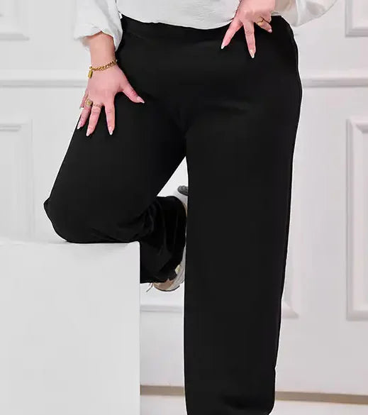 Plus-size classic trousers