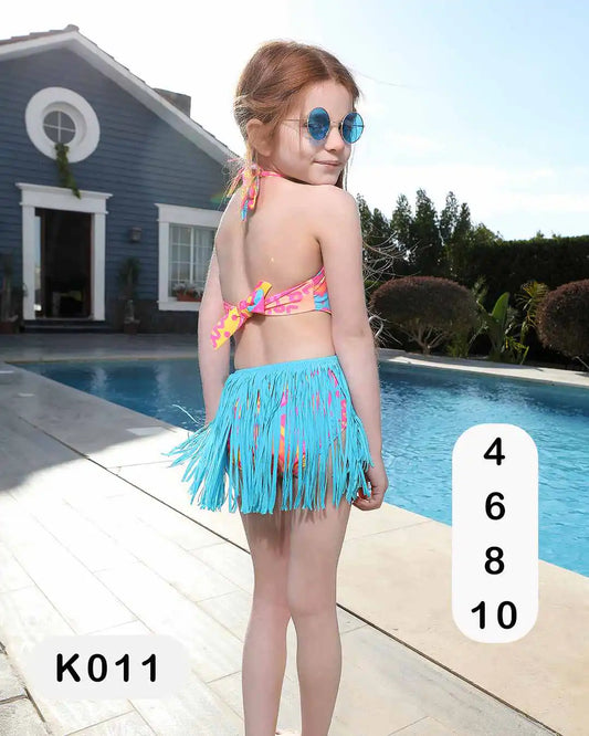 Tobay | مايوه بناتي Paisley Fringe