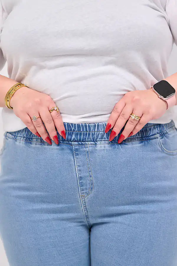 Plus Size Skinny Jeans - Tobay