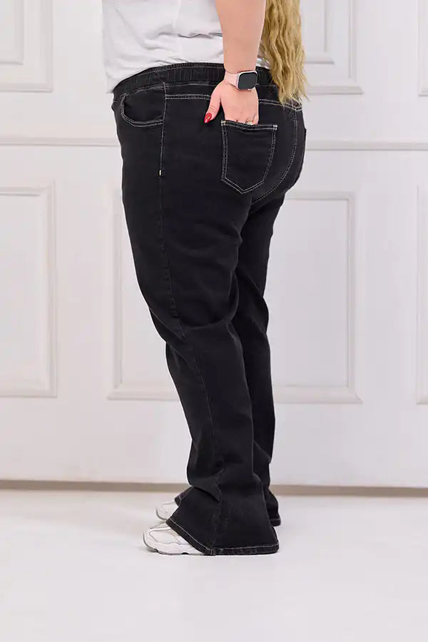 Plus-Size Charleston Jeans - Black | Tobay