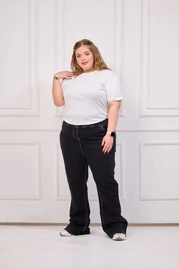 Plus-Size Charleston Jeans - Black | Tobay