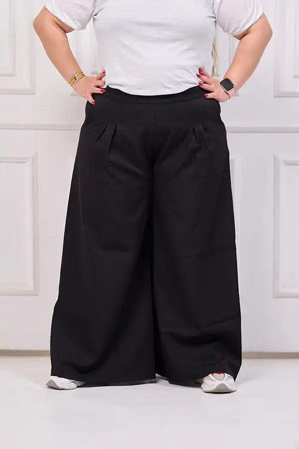 Plus Size Wide Leg Trousers | Tobay