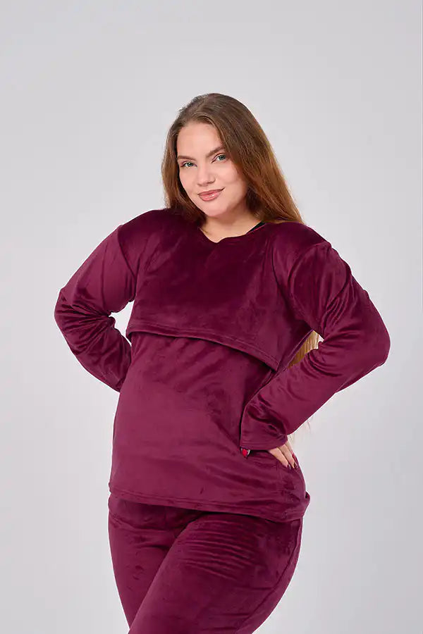 Complete winter maternity and nursing set