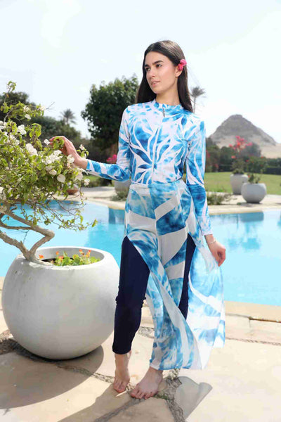 مايوه Tobay | Azure Wave Swimsuit