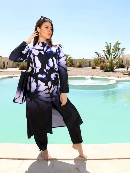 مايوة Black Marble بلاس سايز شيك و مريح | TOBAY