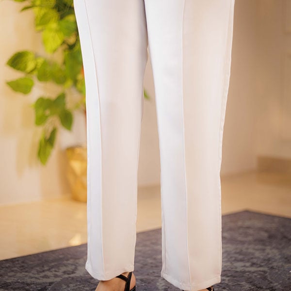 بنطلون حمل فورمال ستريت ليج - ابيض - مريح بتصميم كلاسيكي | Tobay