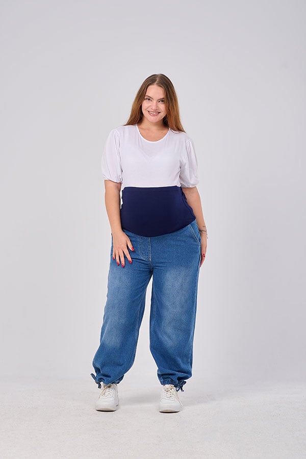 2-in-1 Wide Leg Maternity Jeans - Comfortable for Everyday Wear | Tobay