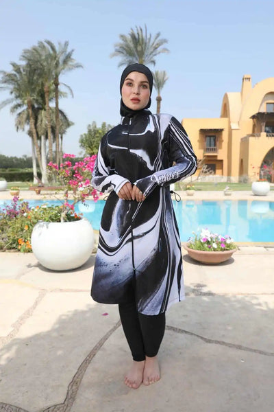 مايوه Tobay | Black Marble