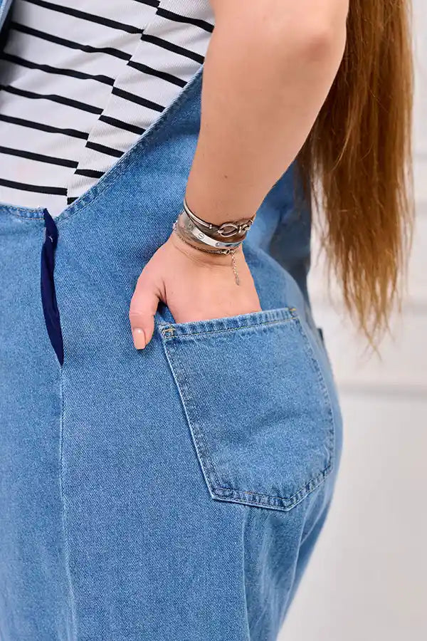 Medium Waist Denim Overalls | Tobay