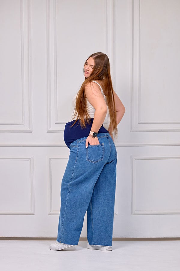 Maternity Wide-Leg Jeans - Comfortable & Flowy | Tobay