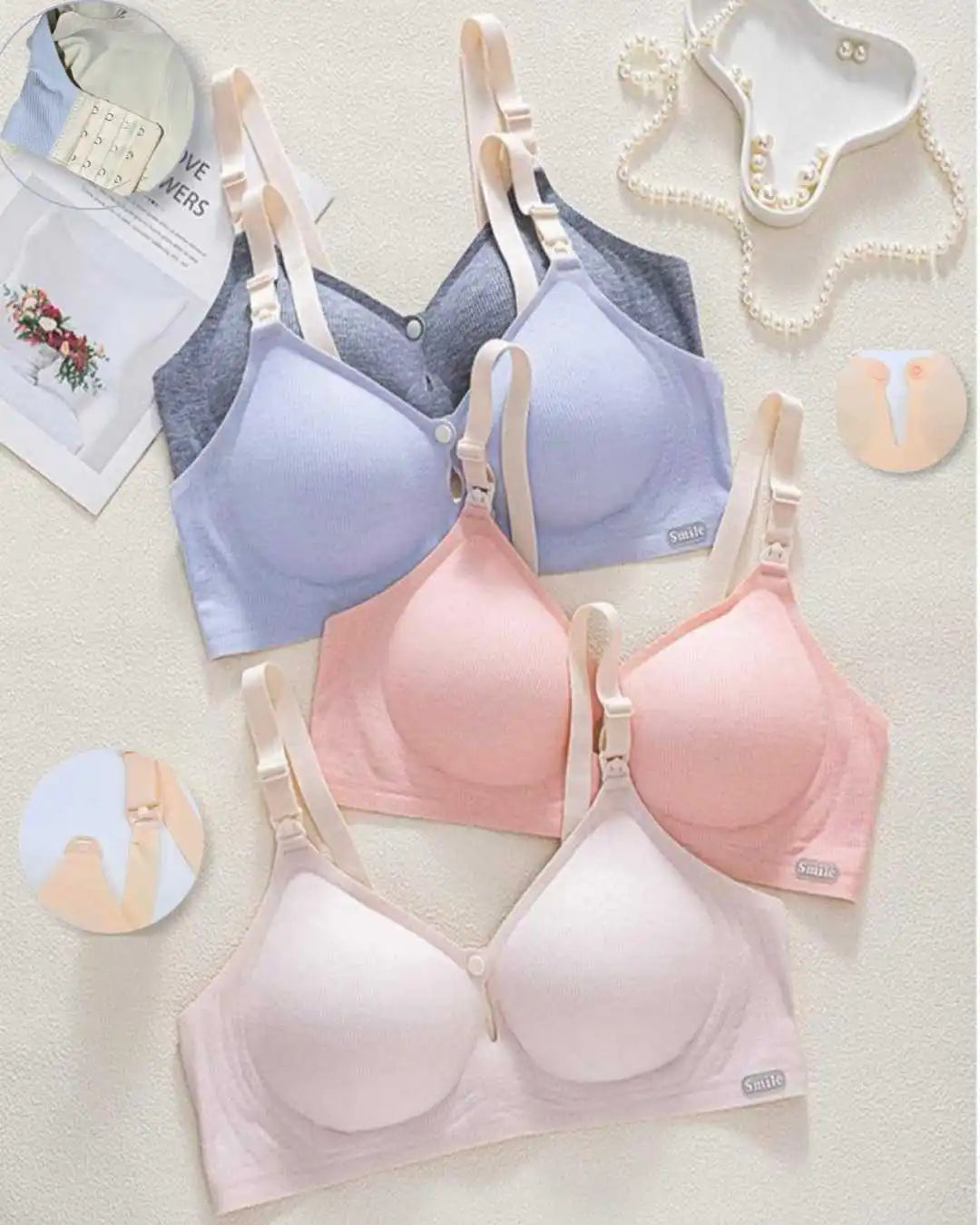 Seamless nursing bra 1 laser | TOBAY