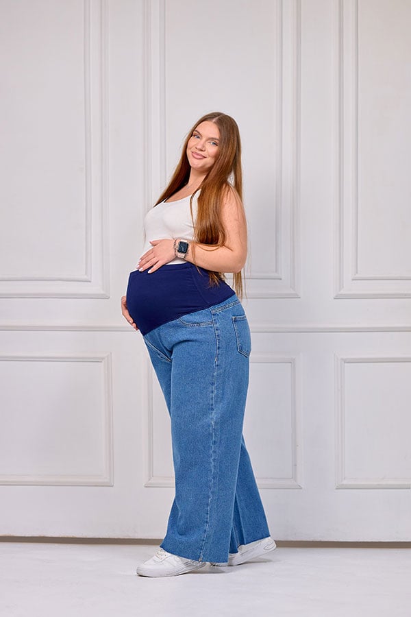 Maternity Wide-Leg Jeans - Comfortable & Flowy | Tobay