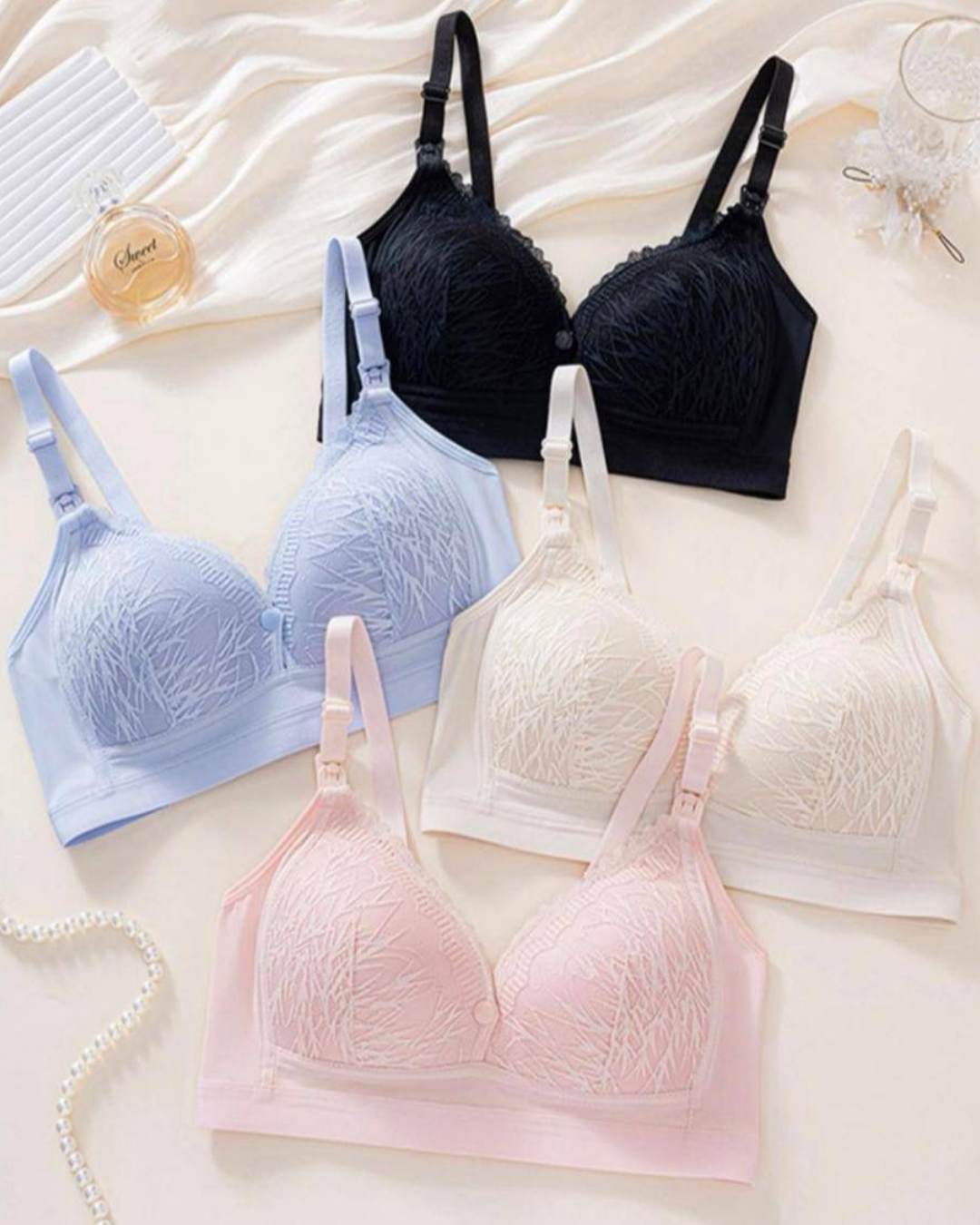 TOBAY | Seamless Laser Nursing Bra - 4 Pack