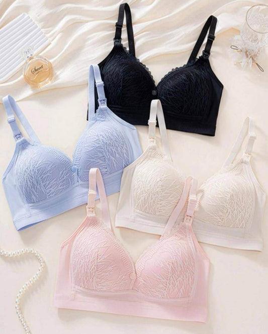 TOBAY | Seamless Laser Nursing Bra - 4 Pack