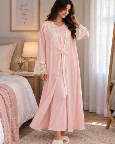 Maternity Pyjama Set 3-Piece – Soft Pink | Tobay