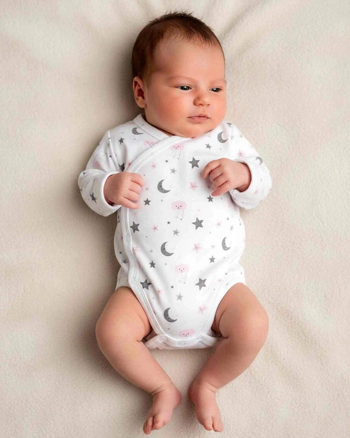 Infant long-sleeve cotton T-shirt with print | Tobay