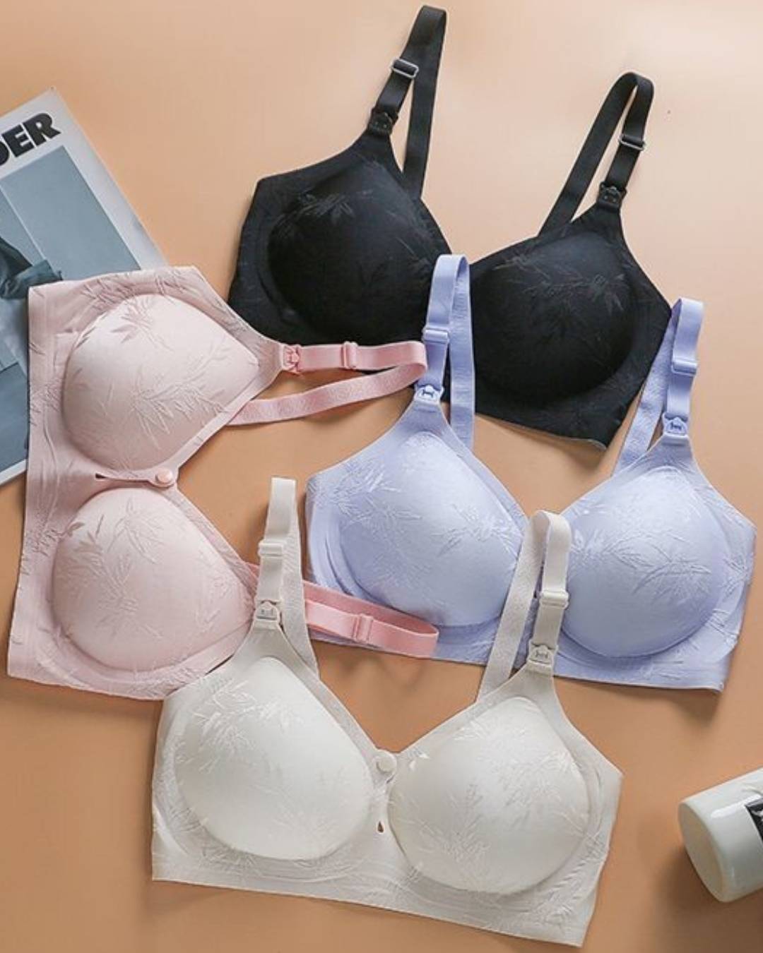 TOBAY 5 Seamless Laser Nursing Bra