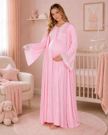 طقم المستشفى والولادة للأم 2 قطعة – Pink | Tobay