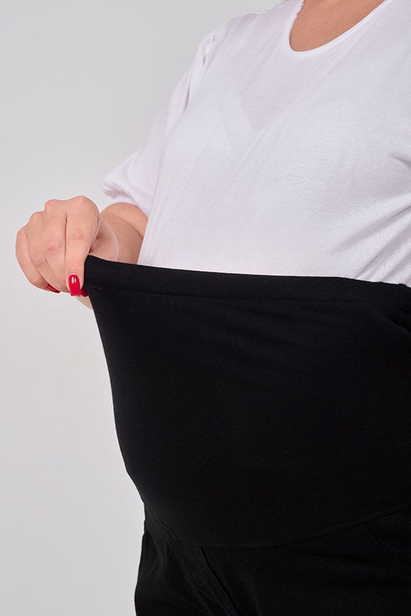 Black Wide Leg Maternity Jeans - Comfortable & Casual | Tobay
